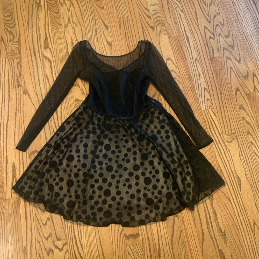 Mesh Polka Dot Dress | Size 6